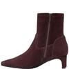 CLARKS WOMENS SUEDE STRETCH ANKLE BOOT - BROWN